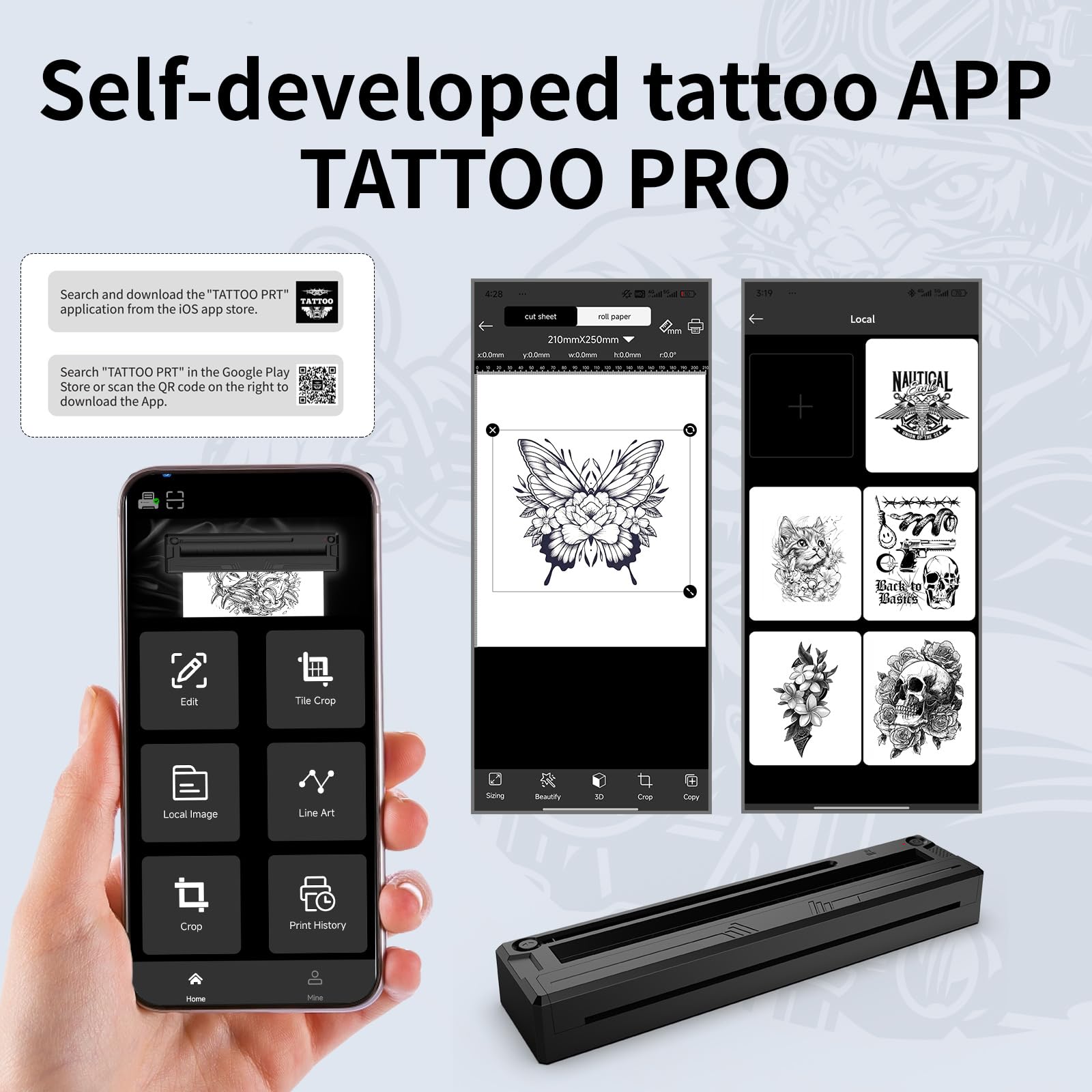 2025 Tattoo Stencil Printer - Wireless Bluetooth Thermal Tattoo 2025 Tattoo Stencil Printer - Wireless Bluetooth Thermal Tattoo